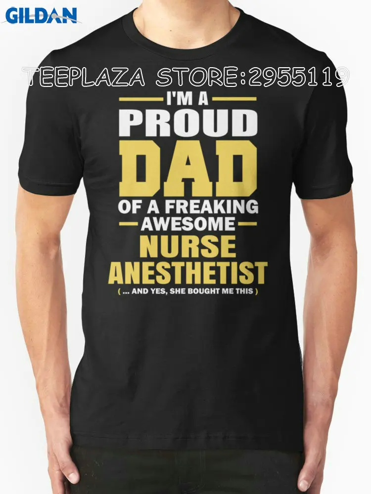 Корпоративные футболки мужские я Гордый Отец долбанные Awesome Nurse анестезиолог