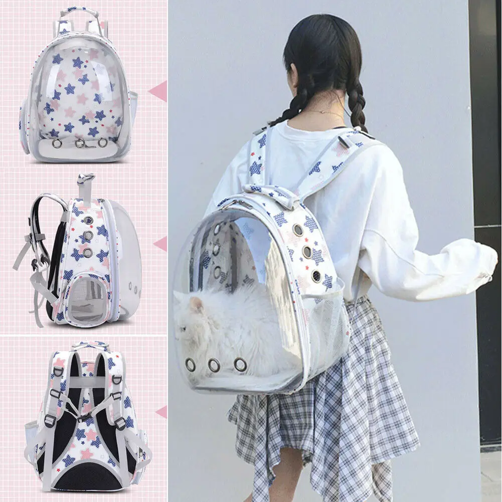 Дизайн шикарные прозрачные дышащие астронавт Кошка Собака Щенок сумка для