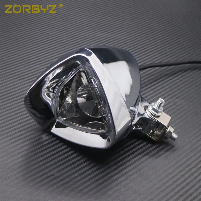 ZORBYZ мотоциклетные хромированные СВЕТОДИОДНЫЕ пластиковые точечные фары