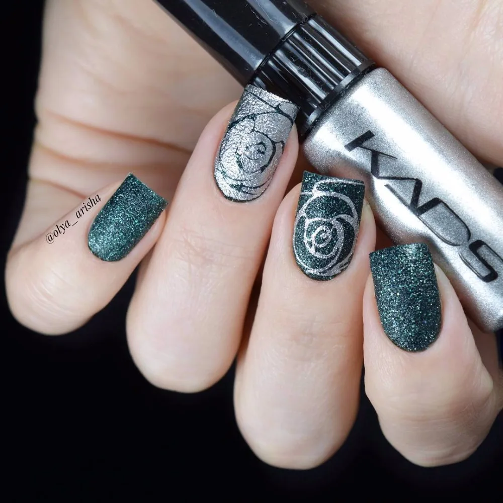 Kads новая тенденция 4 шт./компл. Décoration d'ongles штамповка польский высокое качество
