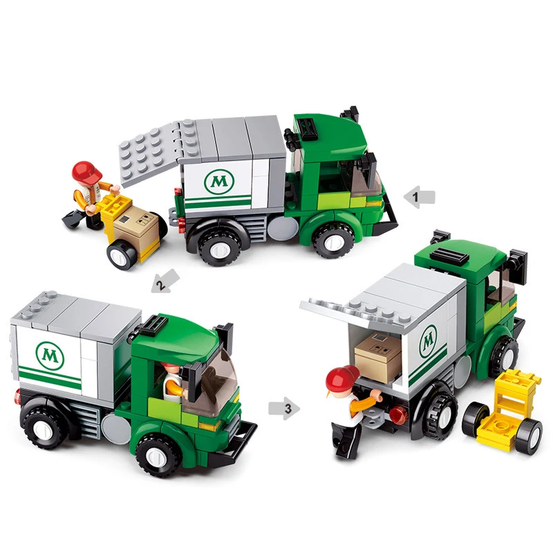 Город серии 121 шт./лот Legoings аэропорта грузовик детей сборки блоков комплект