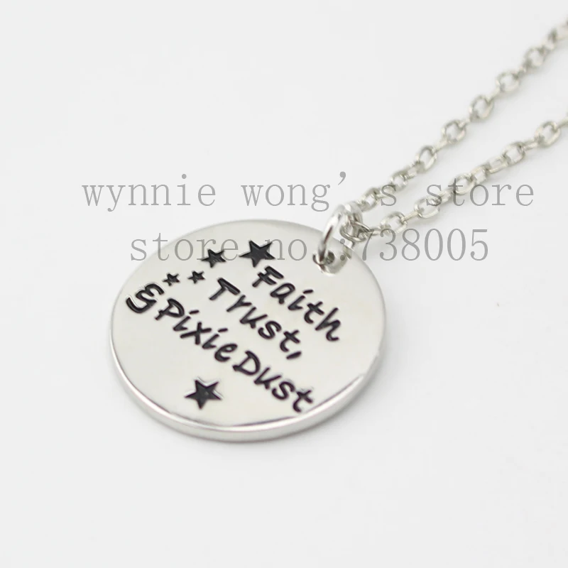 2015 модные вдохновленные ювелирные изделия ожерелье с подвеской Вера доверие и