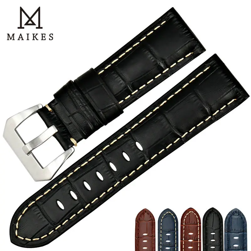 

Ремешок для часов MAIKES, из натуральной кожи, 22, 24, 26 мм