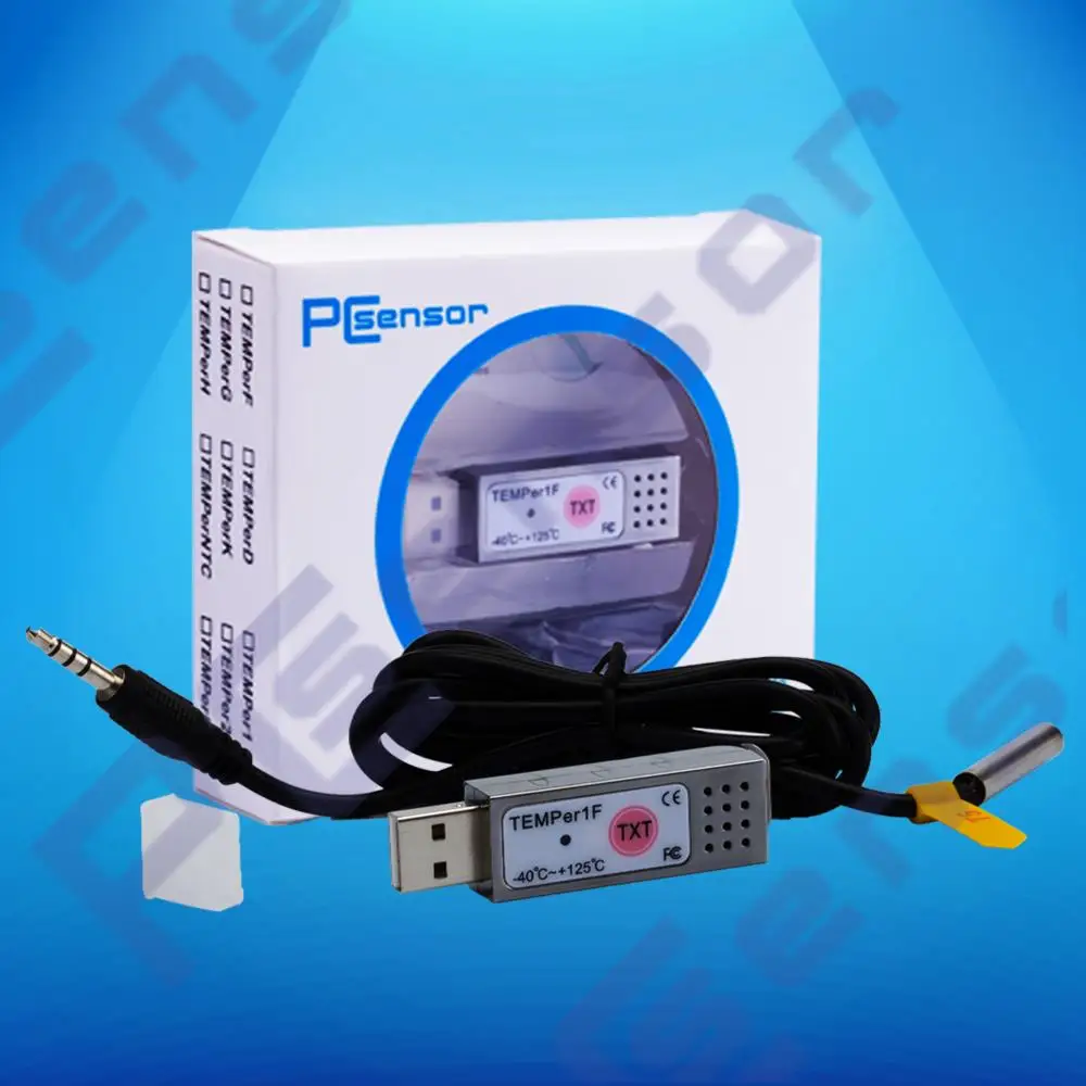 Цифровой мини-термометр USB для использования в помещении и на улице -40 ~ 125c