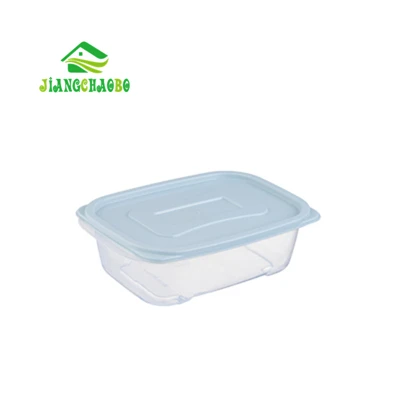 S Blue JiangChaoBo Кухня Еда ящик для хранения холодильник яйцо овощи фрукты Пластик с крышкой, для хранения пищи коробка прозрачная коробка для хранения - Цвет: S Blue