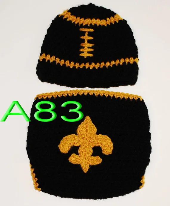 Бесплатная доставка детская шапка Красная Вязаная крючком футбольная для регби