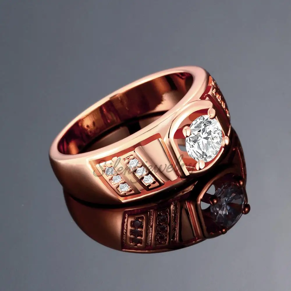 R127-B-8 High Quality Nickle Free Antiallergic New Fashion Jewelry 18K Plated zircon Ring | Украшения и аксессуары