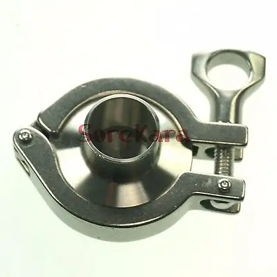 A Set 57mm Sanitary Tri Clamp Weld Ferrule + Silicon Gasket End Cap 304 Stainless steel | Обустройство дома