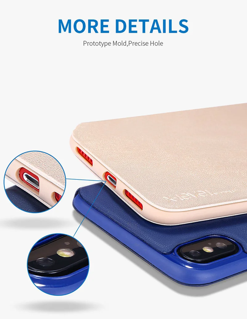 X-уровень книга кожаный флип чехлы для iPhone 5S SE 6 6 S 7 8 плюс ультра тонкий Бизнес роскошная кожаная чехол для Iphone Xs