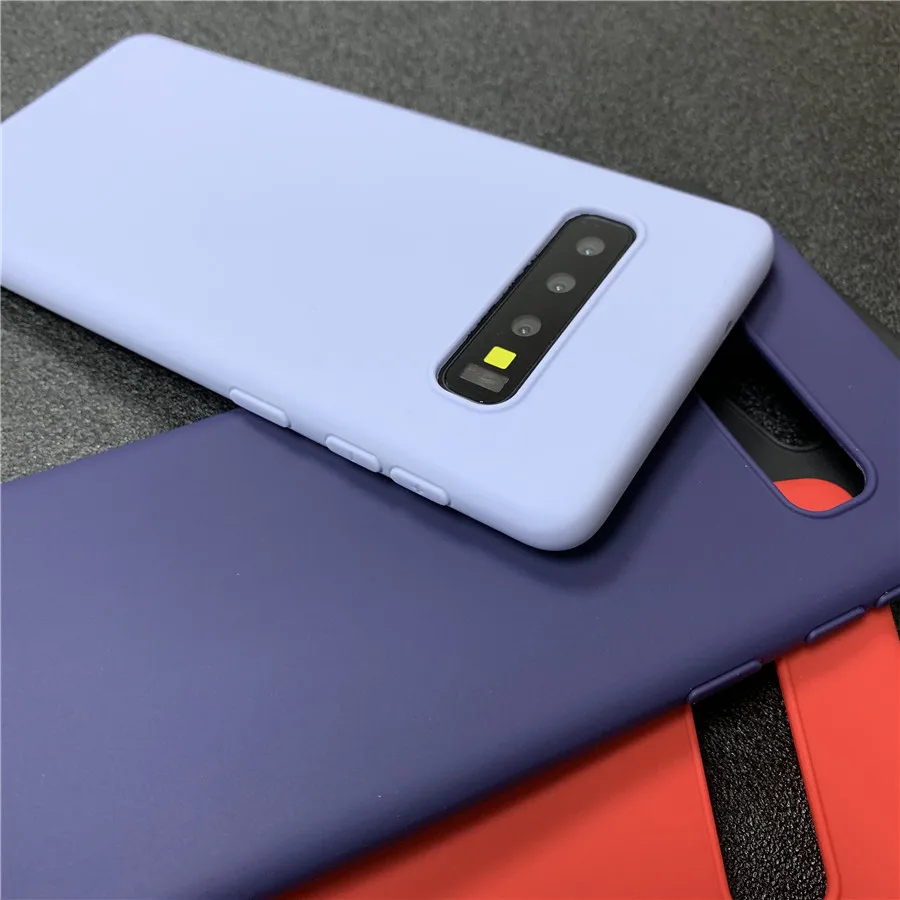 Матовый чехол карамельного цвета из ТПУ для Samsung Galaxy S10 Plus S10e S8 S9 Note 9 8 5 A7 2018 M10 M20 S7edge