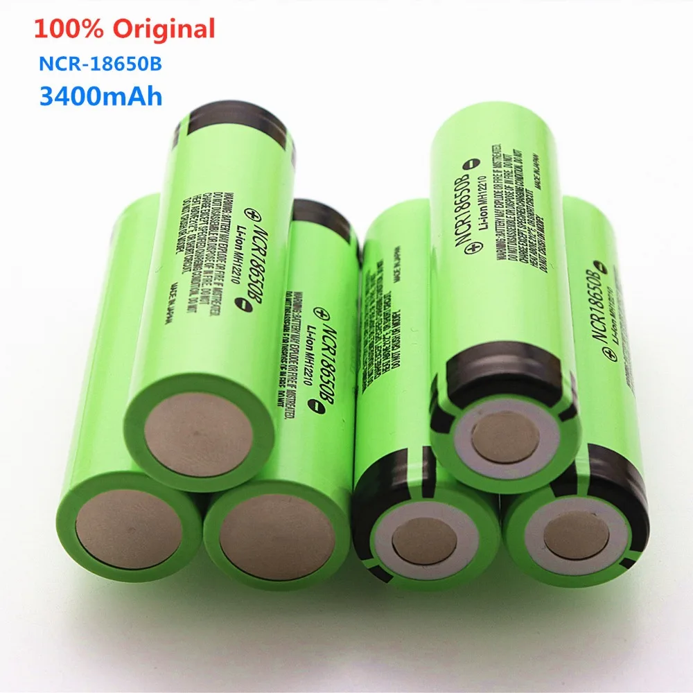 Dolidada Оригинальная 18650 батарея 3400mah 3,7 v литиевая батарея для panasonic NCR18650B 3400mah 3,7 V 18650 батарея
