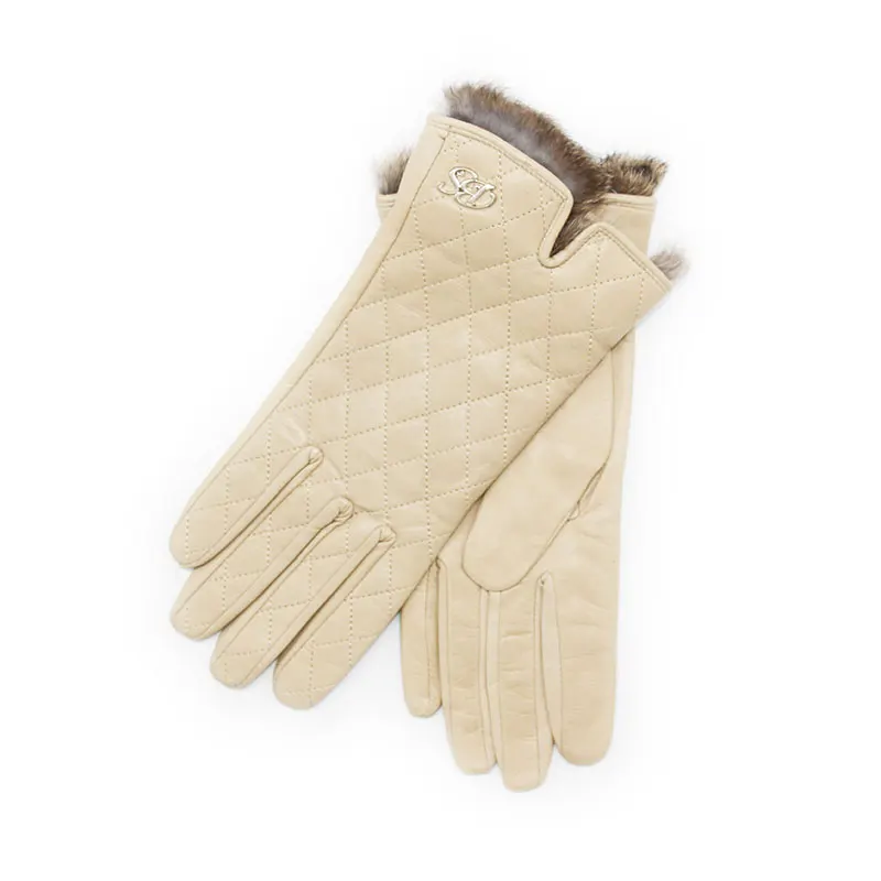 2020 новые женские перчатки Модные теплые бархатные кожаные из 100% натуральной