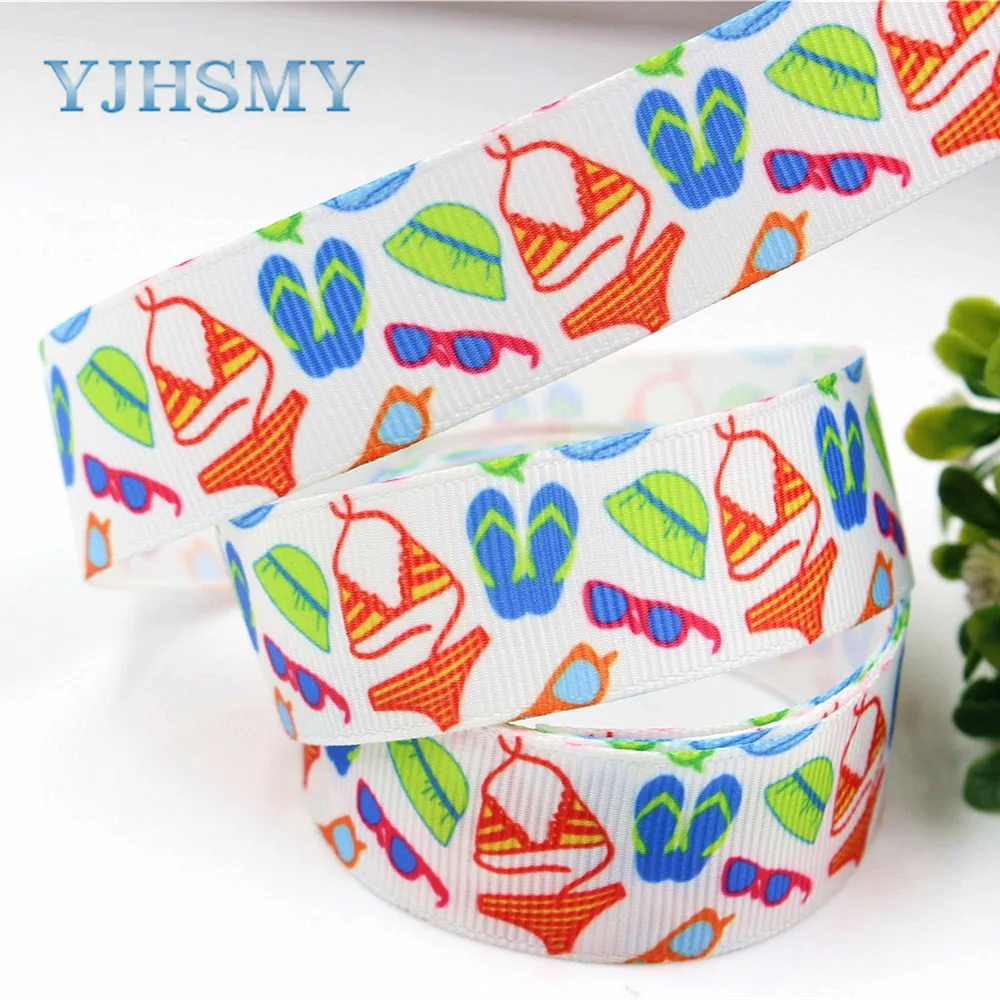 YJHSMY F 17609 510 22 мм 10 ярдов мультфильм печатных grosgrain ленты DIY ручной работы