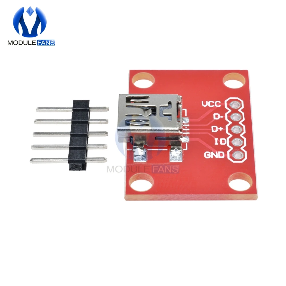 Плата адаптера для разработки мини USB с контактным разъемом удлинителя Mini