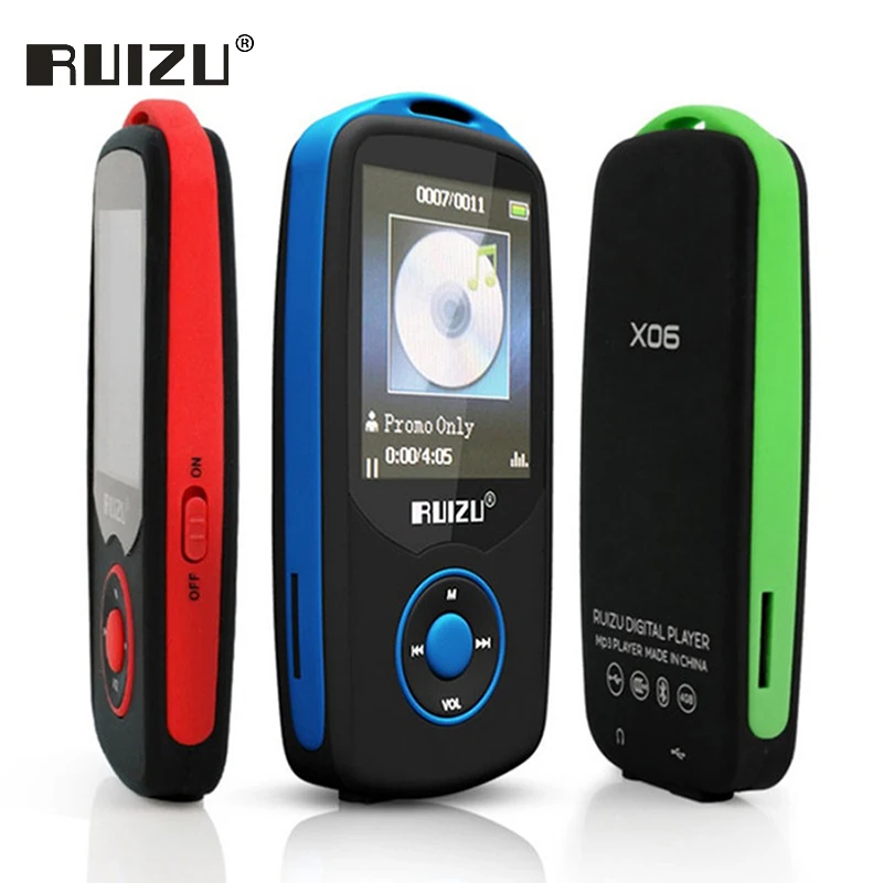 Ruizu X06 без потерь Flac Портативный Hifi Цифровой Спорт Аудио Экран Mp 3 музыка Mp3 плеер