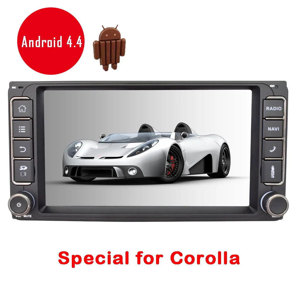 Android 4 Автомобильный Радио Видео в тире 1080 P WiFi FM 7 &quotАвто приложение RDS gps Стерео