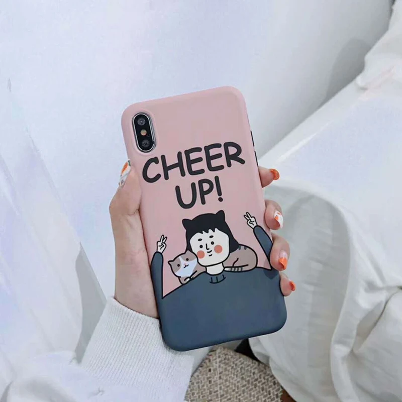 Fashion High Quality Pink Foundation Women's Phone Case for iphone 6 6s 7 8Plus All Inclusive Anti-fall Soft Cover XS Max XR |
