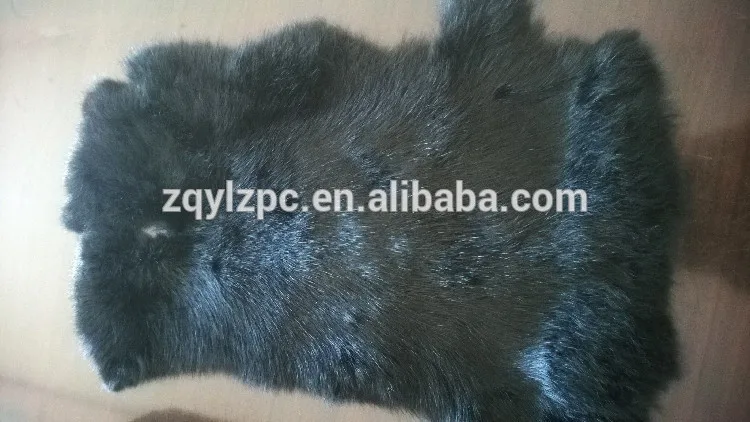Высокое качество оптовая цена окрашенная черная кроличья меховая кожа|fur skin|fur