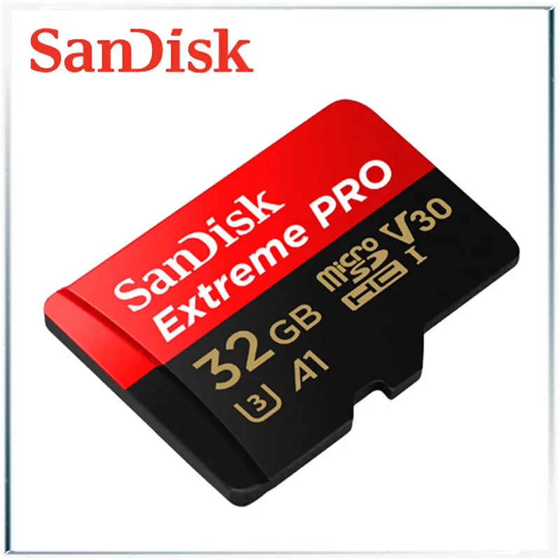 32GB Sandisk Extreme Pro UHS-I карта Micro SD 32 Гб 256 Гб 400 ГБ 512 Гб карта памяти sandisk TF U3 A2 V30 телефон Дрон 3D 4K HD карта - Емкость: 32GB