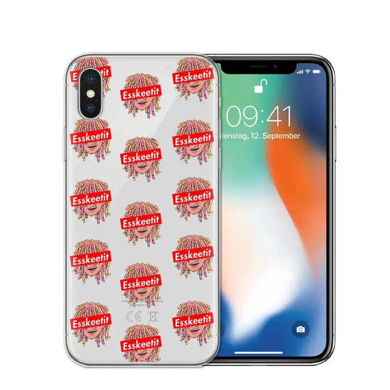 FUNNYRUI Hip Hop Raper Esketit Lil Pump Soft Silicone Case for iPhone 5 5S SE 6 6S Plus 7 7Plus 8 8Plus X 10 Phone Cover Cases |