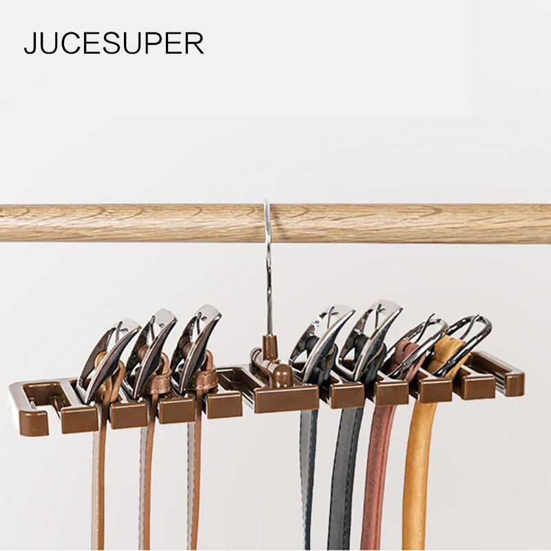 Jucesuper большой ремень стеллаж для хранения из АБС пластика белого