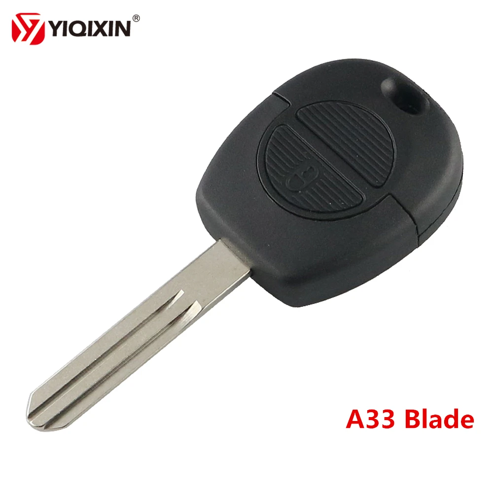 

YIQIXIN New Style 2 Button Remote Case Key Shell For Nissan Primera Micra Terrano Almera X Trail With A33 NSN14 Uncut Blade