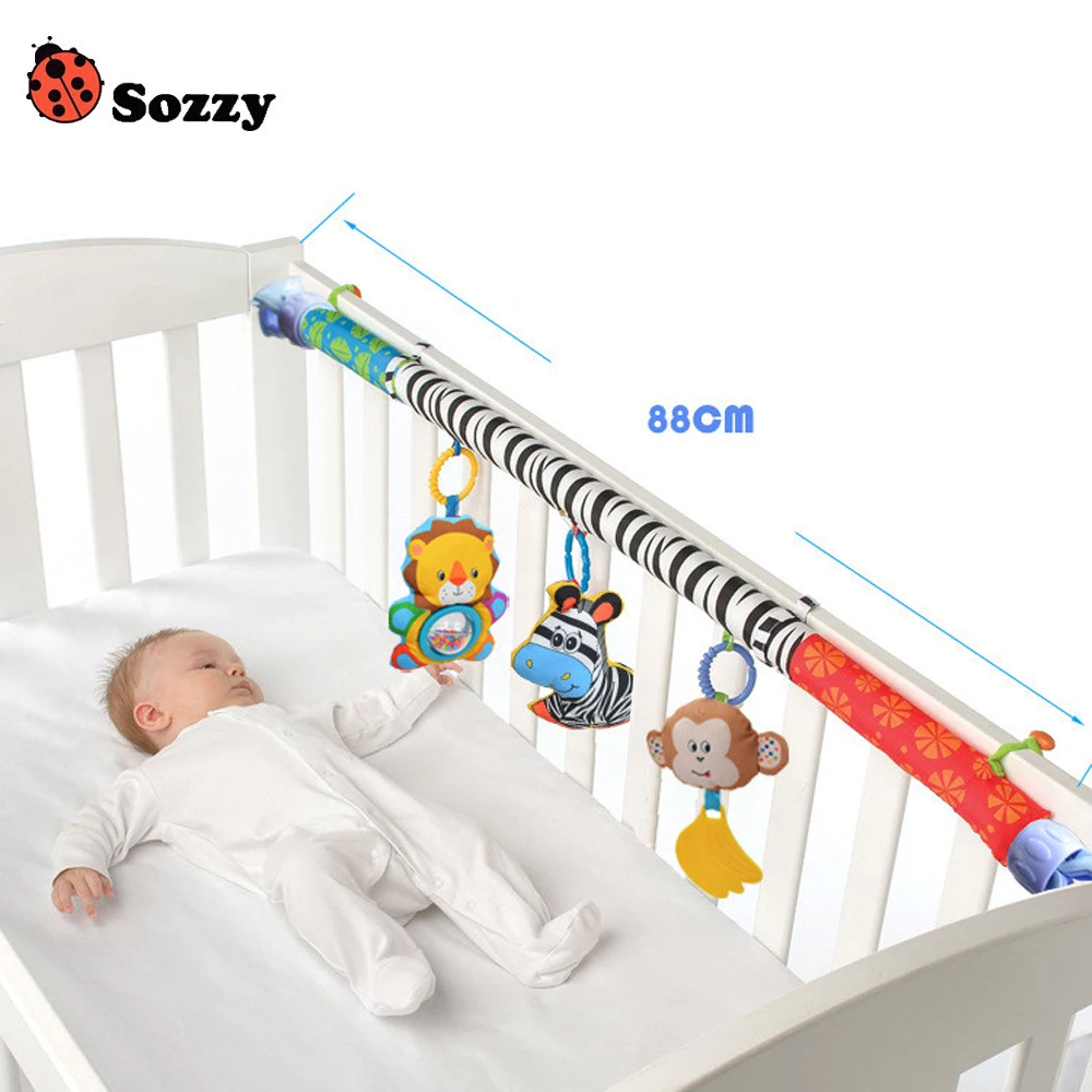 1 шт. Sozzy Baby подвесная розовая игрушка в виде кролика красного сердца слона