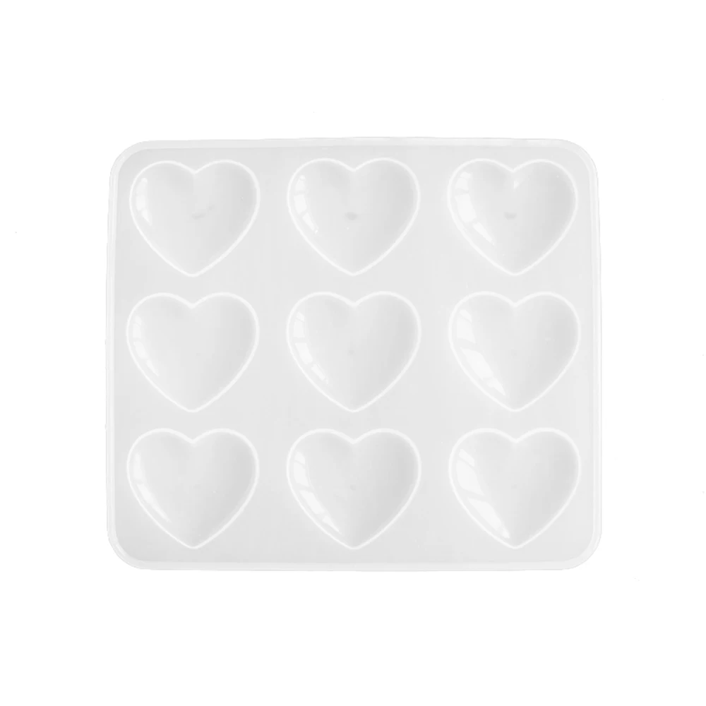 DIY формы сердца силиконовые ювелирных изделий жидкий кристалл глина украшения
