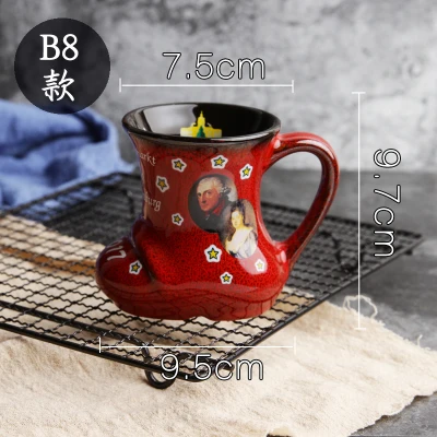 3D Рождественская обувь чашка кофе кружки молоко кружки чай чашка керамическая чашка бутылки для воды чашки для завтрака Для детей день рождения Рождественский подарок - Цвет: H