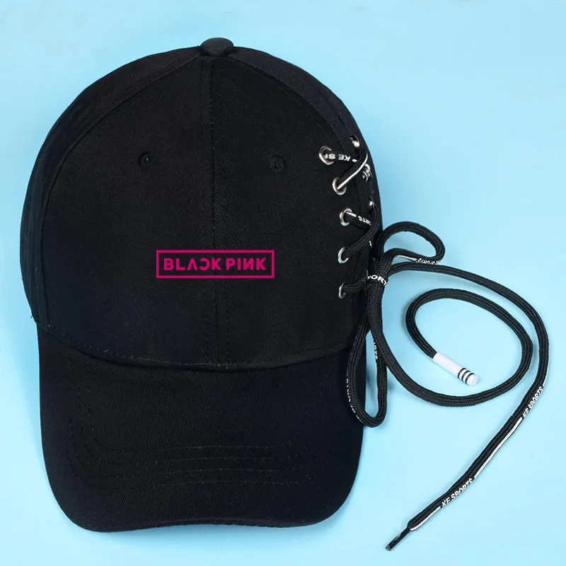 black 2 Мода Kpop аксессуары GOT7 BLACKPINK EXO дважды Seventeen; Кей-Поп Бейсболка для улицы Snapback HatsMen/женщины хип-хоп Trucker Кепки - Цвет: black 2