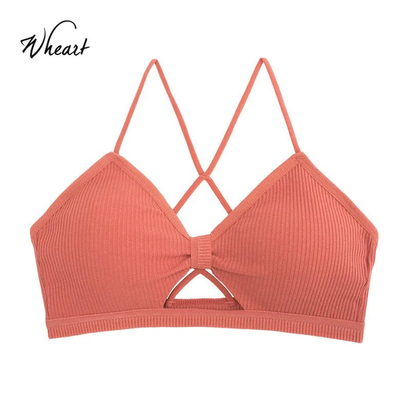 Wateheart женский модный черный желтый беспроводной бюстгальтер активный