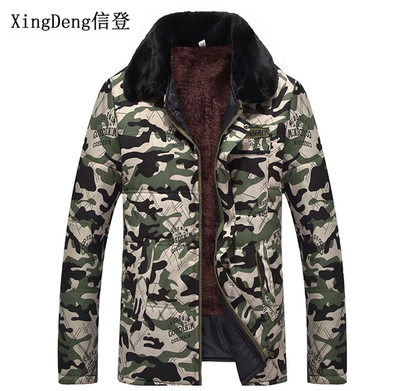 Новинка 2018 водонепроницаемые хлопковые куртки XingDeng Мужская камуфляжная модная