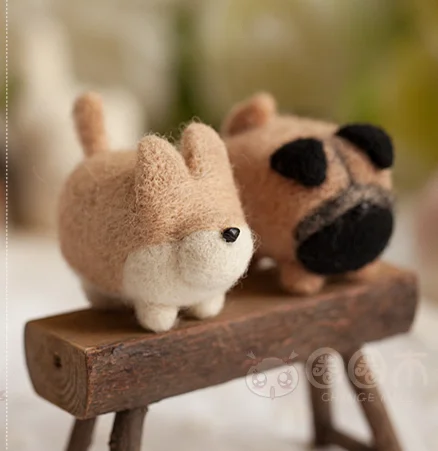 Без уход за кожей лица собака мультфильм животных комплект Шерсть Кружево