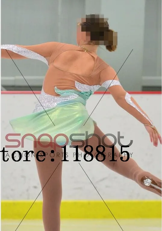 

Ice Skating Dress Girls Competition Skating Dresses Green Custom Ice Figure Skating Dress Women Figure Skating Dress New G18