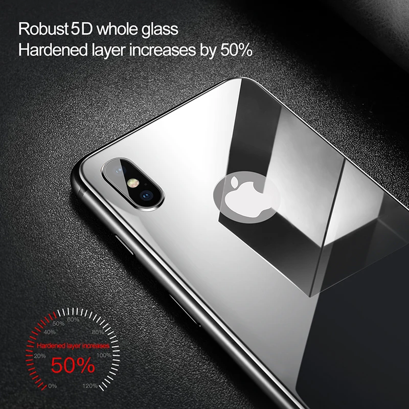 Защитное стекло YKSPACE 9H закаленное с закругленными краями для iPhone X XS MAX XR 10 защита