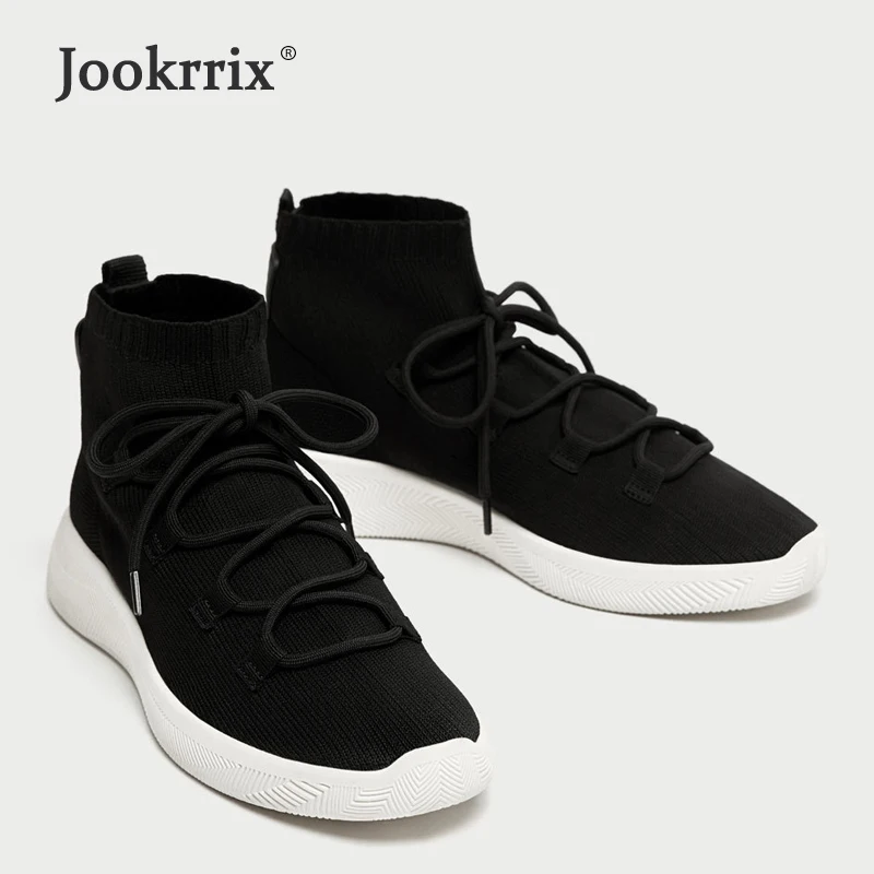 Jookrrix Осенняя обувь Для женщин модные брендовые женские кроссовки с высоким