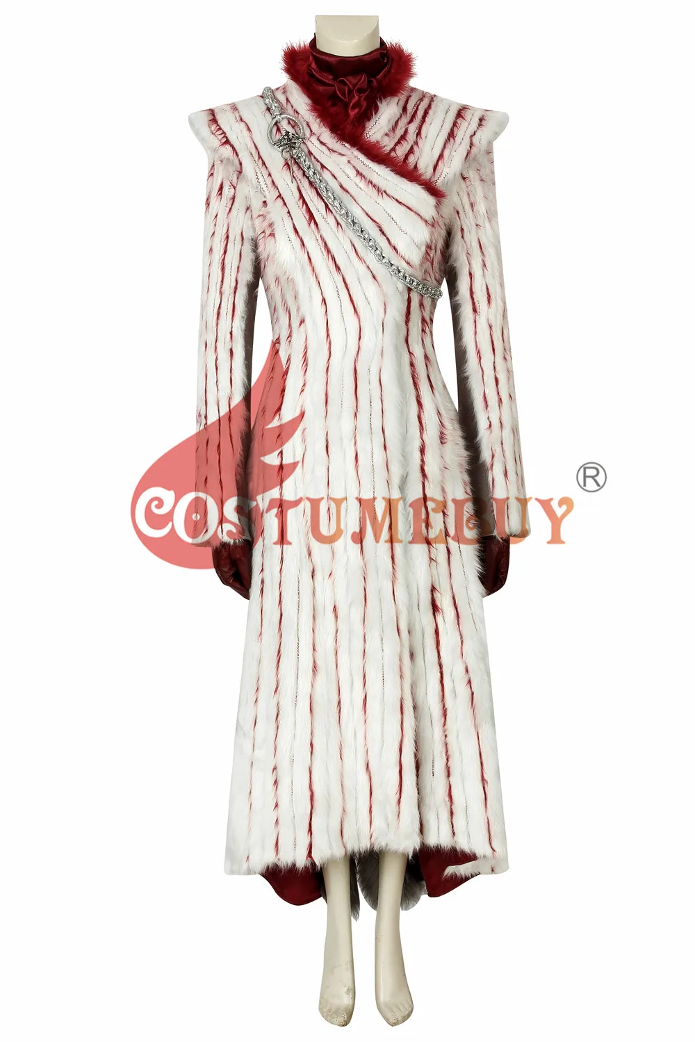 CostumeBuy/Костюм «Игра престолов»; 8 сезон; костюм Дейенерис Таргариен для косплея; наряд на Хэллоуин; костюм «Игра престолов»; нарядное платье