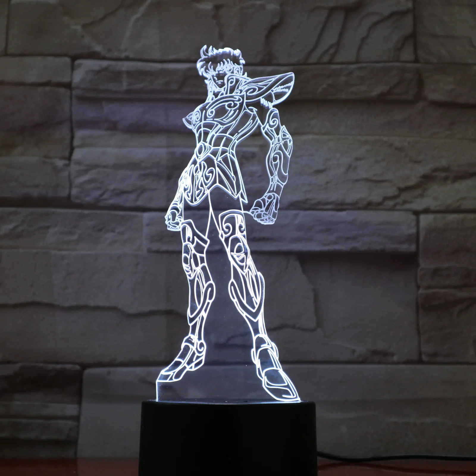 Игрушки Saint Seiya Lampara фигурки героев меняющие цвет светильник RGB 3D