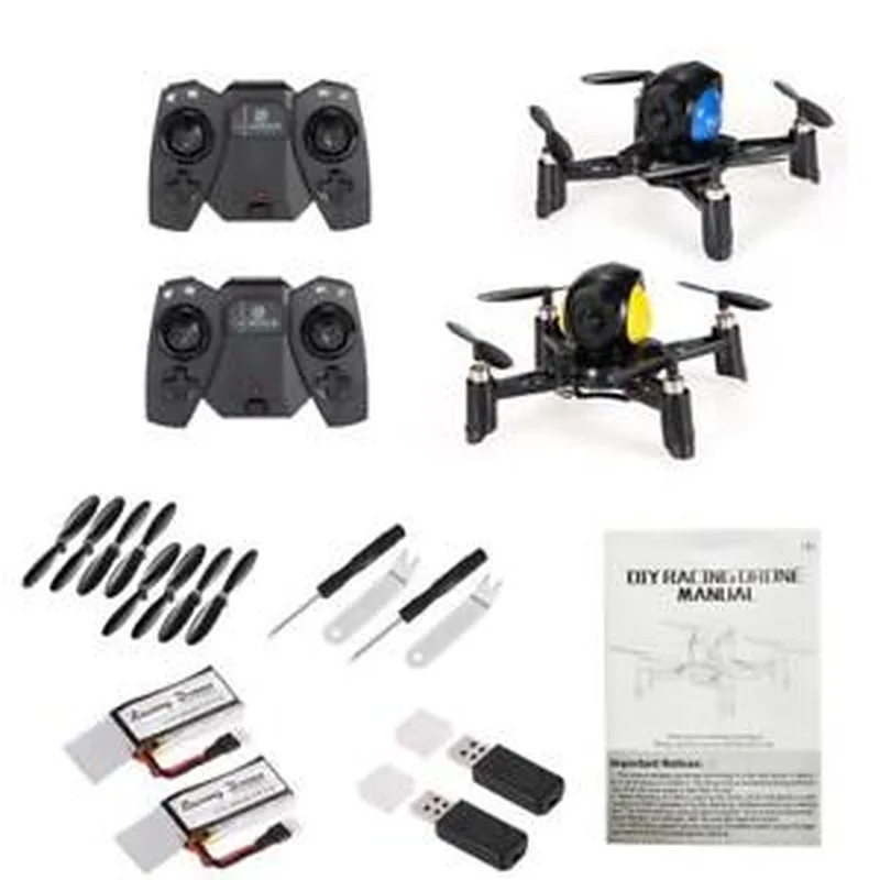 2 шт. FY605 боевой Дрон 4G 4CH 6 осевой Gyro установка DIY гоночный битва Quadcopter RC самолет