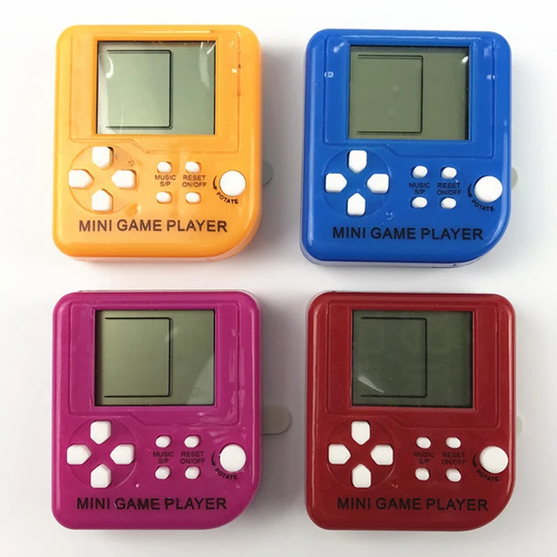 Портативная мини-игровая консоль Tetris с брелоком ЖК-дисплей портативные игровые