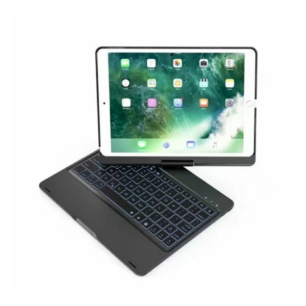 Black Witsp@ d чехол для клавиатуры для iPad Pro 10,5 дюймов /iPad Air 10,5(3rd Gen) 2019360 вращающийся BT/беспроводной Чехол для клавиатуры с подсветкой - Цвет: Black