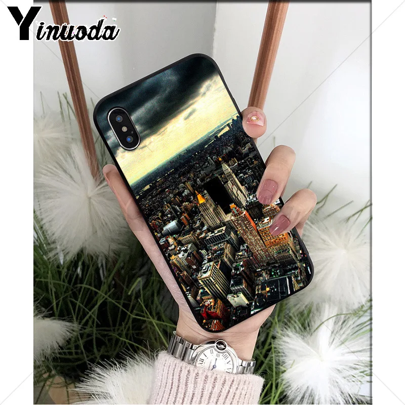 A12 Yinuoda Нью-Йорк ТПУ Мягкий силиконовый чехол для телефона iPhone 6S 6plus 7 7plus 8 8Plus X Xs MAX 5 5S XR - Цвет: A12