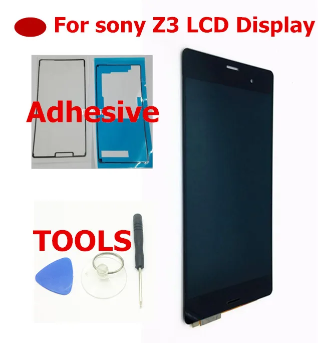 Дисплей 5 2 дюйма для SONY Xperia Z3 сенсорный экран дигитайзер ЖК Dual D6603 D6633 D6653 L55T|sony z3 lcd