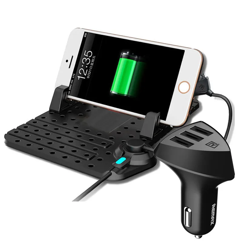Neutral-3U charger Remax Автомобильный держатель для мобильного телефона с 2 в 1 магнитным usb-кабелем вращающийся мягкий силиконовый нескользящий кронштейн для iphone X 5 6s 7 8 plus - Цвет: Neutral-3U charger