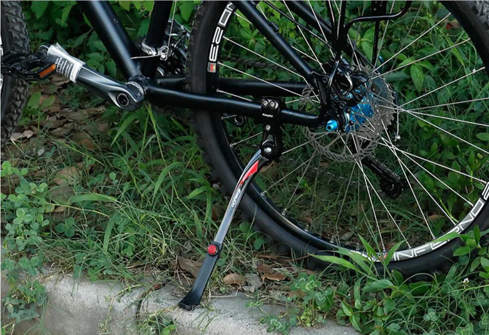 MTB велосипед Kickstand парковка стойки MTB горный велосипед Поддержка боковой удар подставка для ног Brace 24 ''-29'' регулируемый 35-42 см