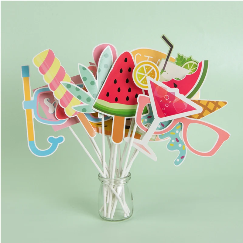 Гавайская фотобудка для летней вечеринки реквизит тематической украшение