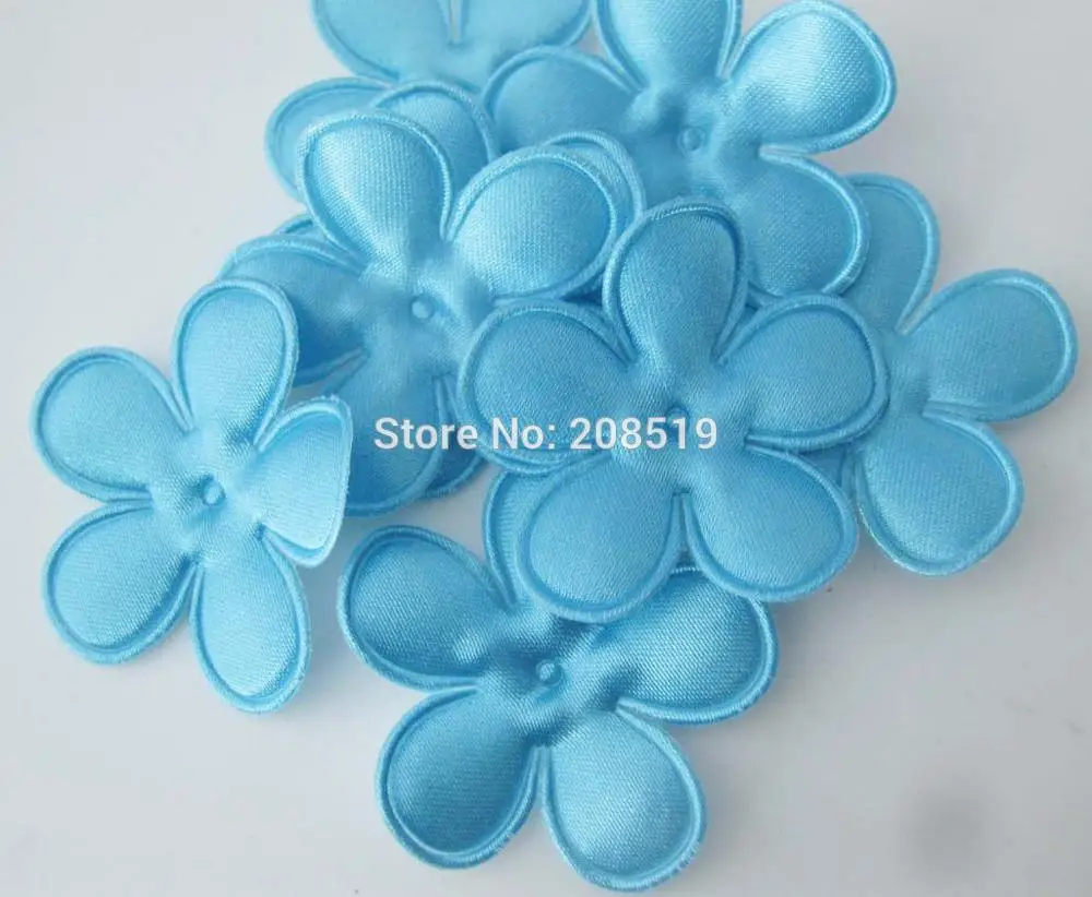 07 lake blue 35mm PANVNE модные цветочные патчи для украшения ремесла 35 мм мягкий цветочный Войлок 200 шт 15 цветов на выбор - Цвет: 07 lake blue 35mm