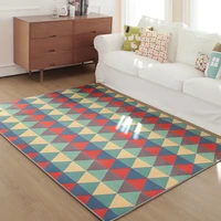 five colors triangular pattern 3d geometric carpet modern soft living room large carpet rugs non slip new year decorative carpet
