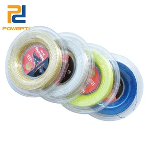 Теннисная нить PowerTi, 1,30 мм, с нейлоновой проволокой, мягкая на ощупь, струны для ракеток прочная, с контролем, катушка 200 м, Сделано в Тайване