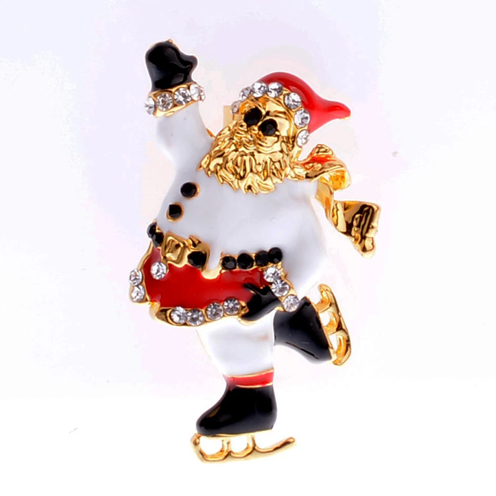 Булавка в виде Санта Клауса Рождественская булавка с эмалью Кристофера Радко